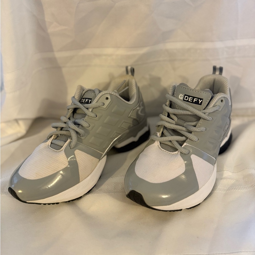 Women’s GDEFY Gray and White Sneakers